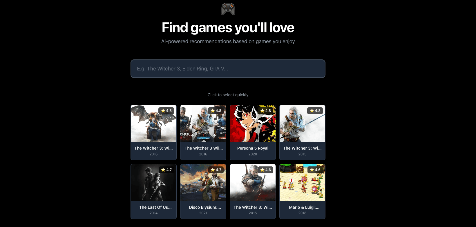 LikeThisGame - Find Games Similar to Your Favorites
